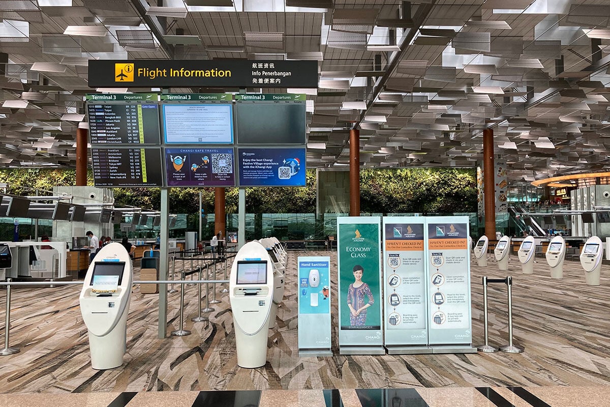 新加坡樟宜機場。(Pexels圖片)