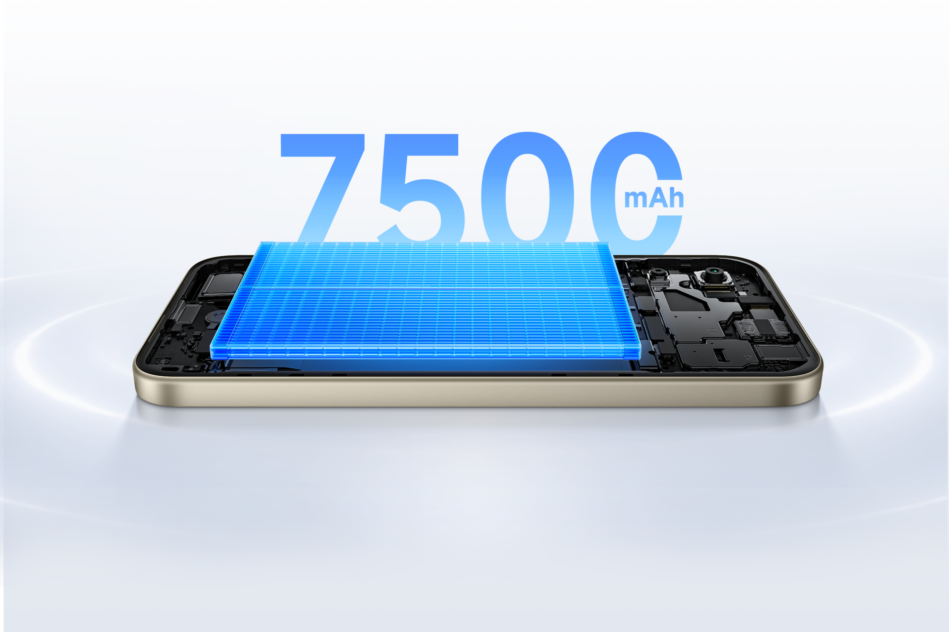REDMI 17內置7500mAh大容量電池。