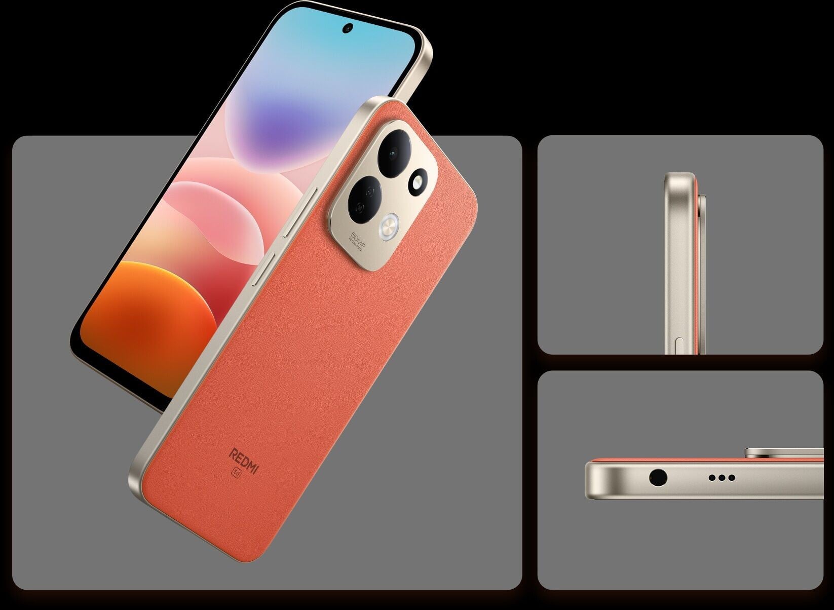 REDMI 17橙色皮革版。