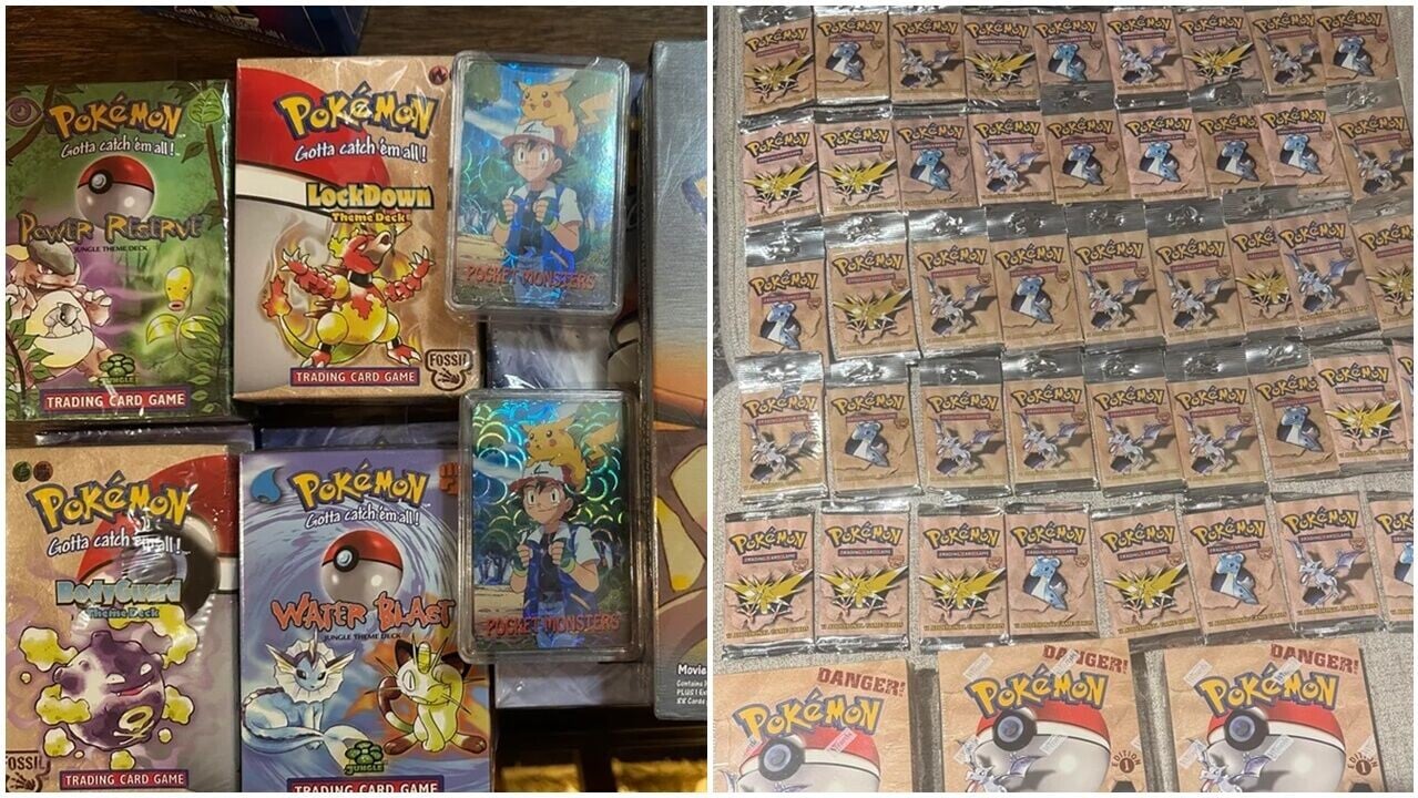 祖母給孫留下另類寶藏，封塵20年Pokémon卡牌，料價值逾200萬元。(Reddit)