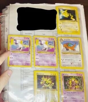 這批收藏幾乎都是1990年代初代Pokémon卡牌。(Reddit)