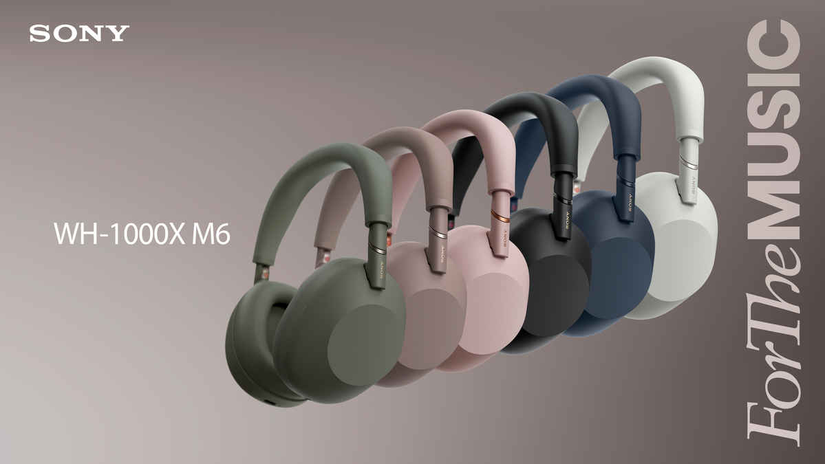 Sony XM6耳機現在有6款配色可選。