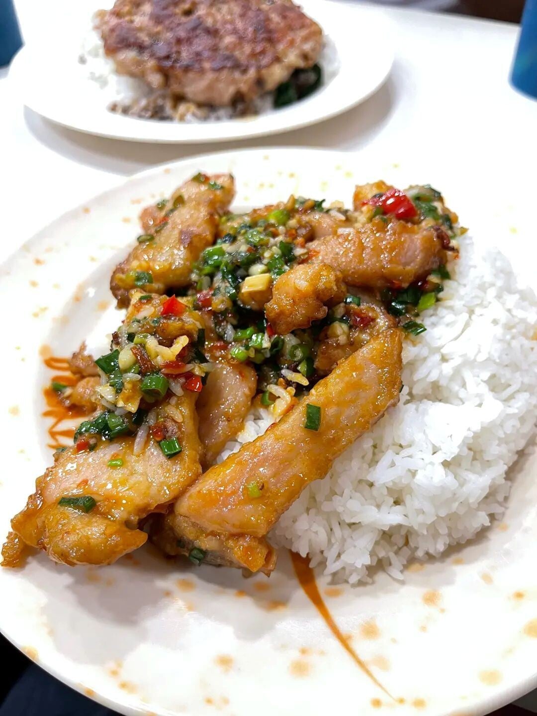 椒盐猪扒饭
