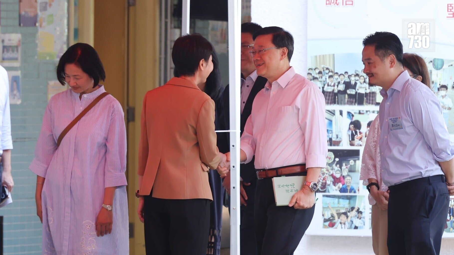 李家超出席第二場地區諮詢會。(林俊源攝)