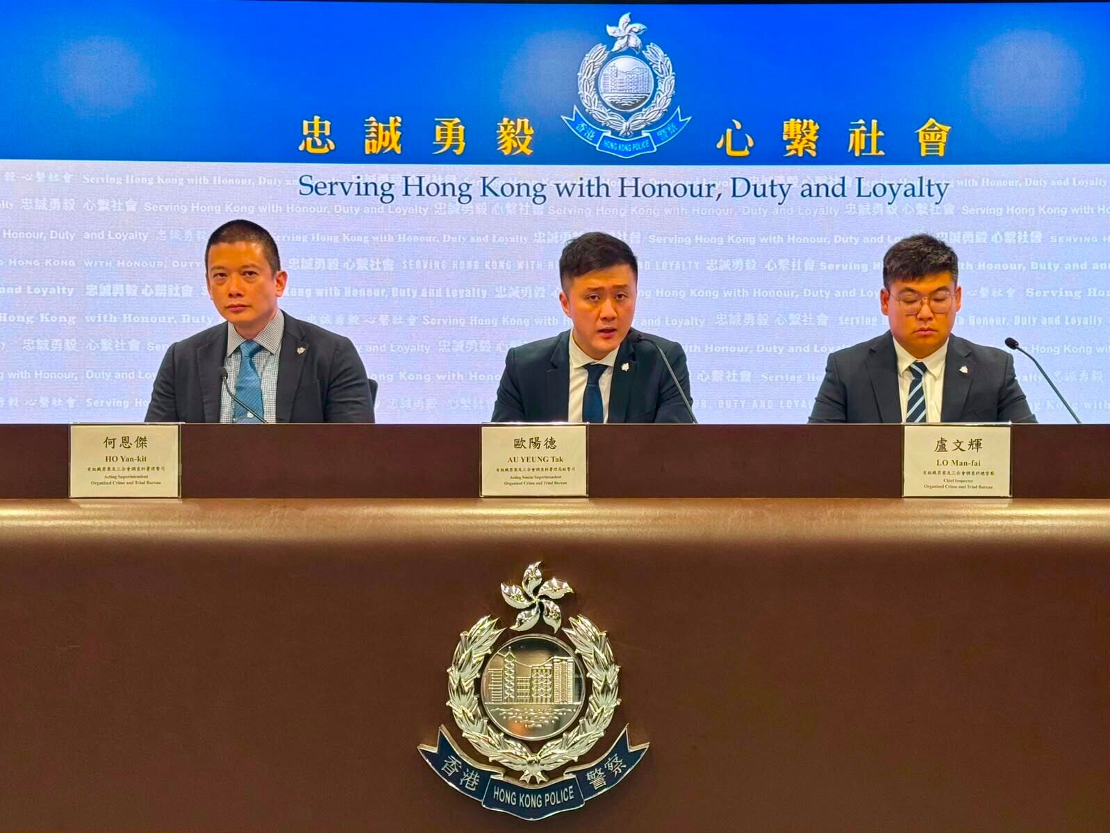 警方交代拘捕行動細節。
