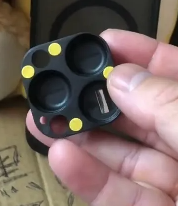 內地驚現「折射手機殼」。(互聯網)