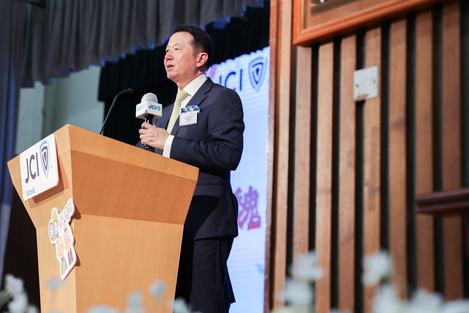 圖 3:主禮嘉賓 香港特別行政區立法會議員(選舉委員會界別) 魏明德教授,BBS,MH,JP致辭
