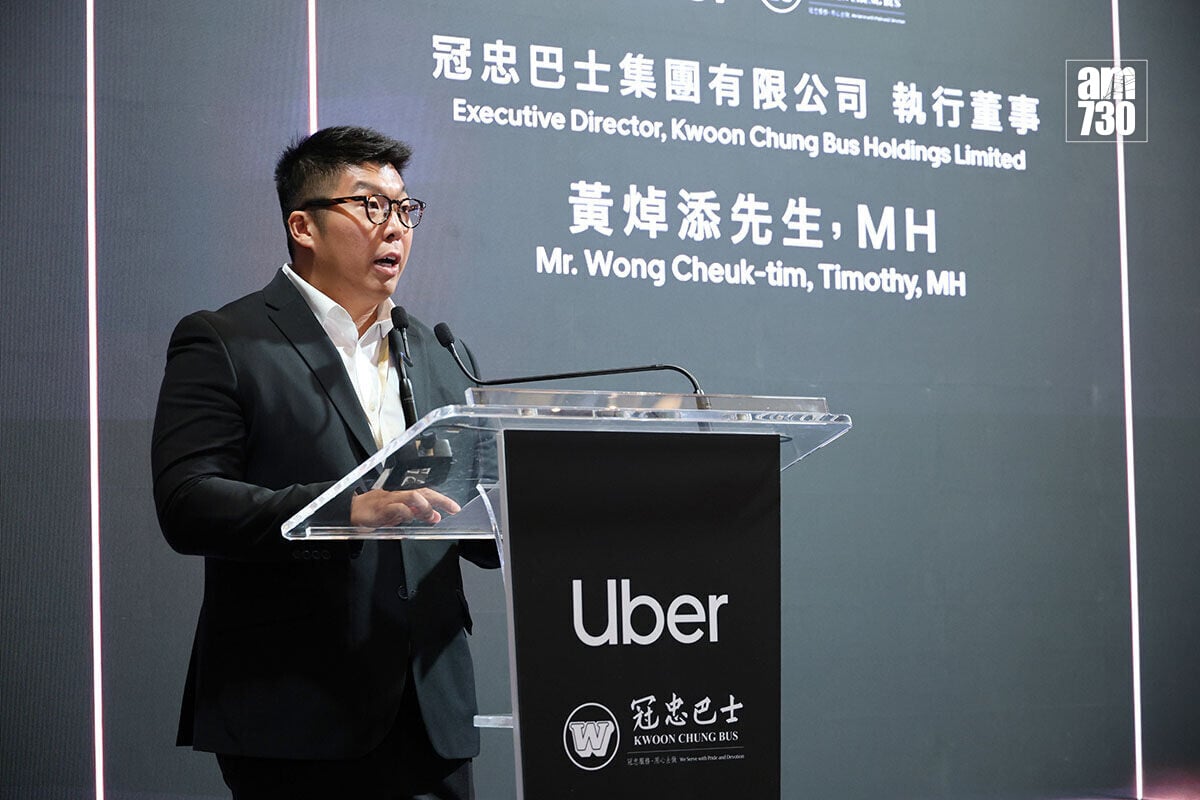 黃焯添相信今次與Uber合作,可帶來更安全、貼心和尊尚的出行體驗。(羅錦鴻攝)