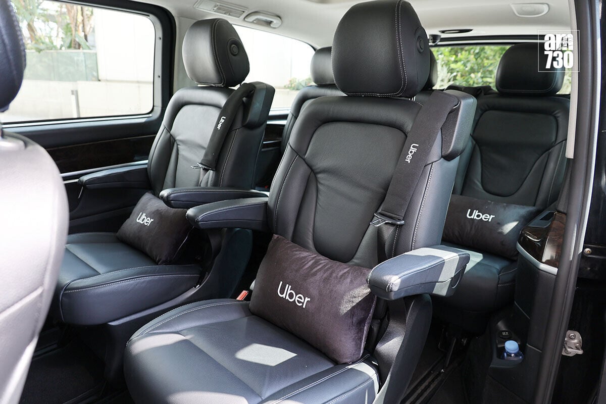 Uber夥拍冠忠巴士推出豪華轎車接送服務Uber Elite。(羅錦鴻攝)