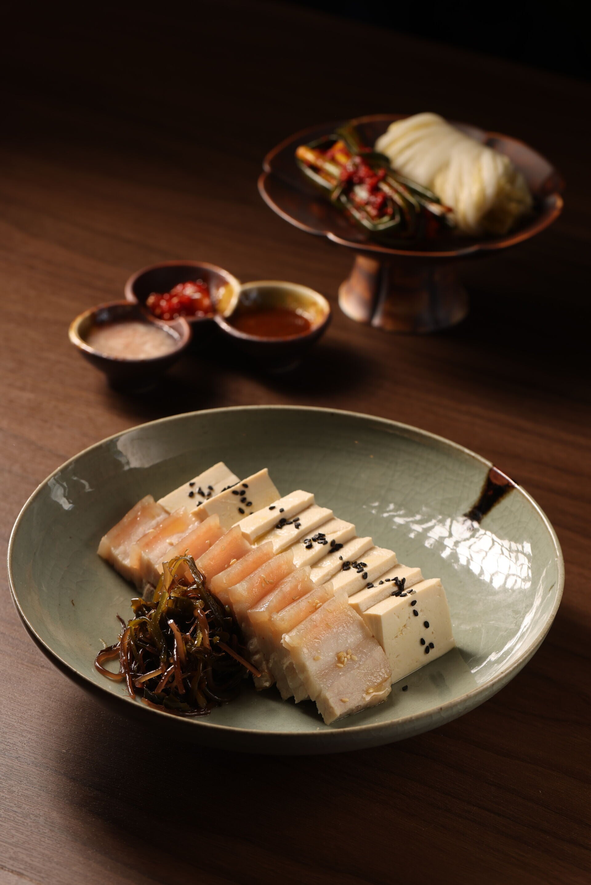 Poached Sliced Pork with Homemade Tofu 白切肉配手工豆腐