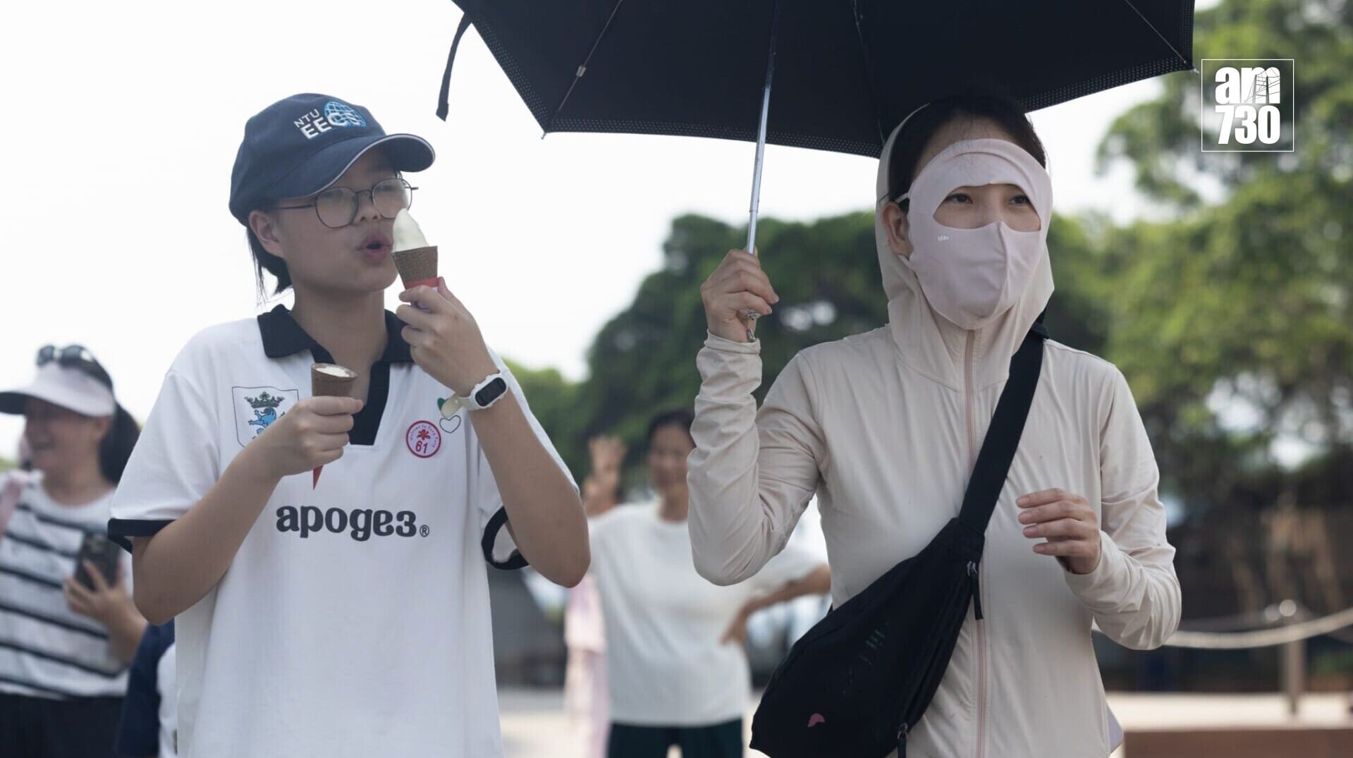 酷熱天氣警告現正生效。(蘇文傑攝)