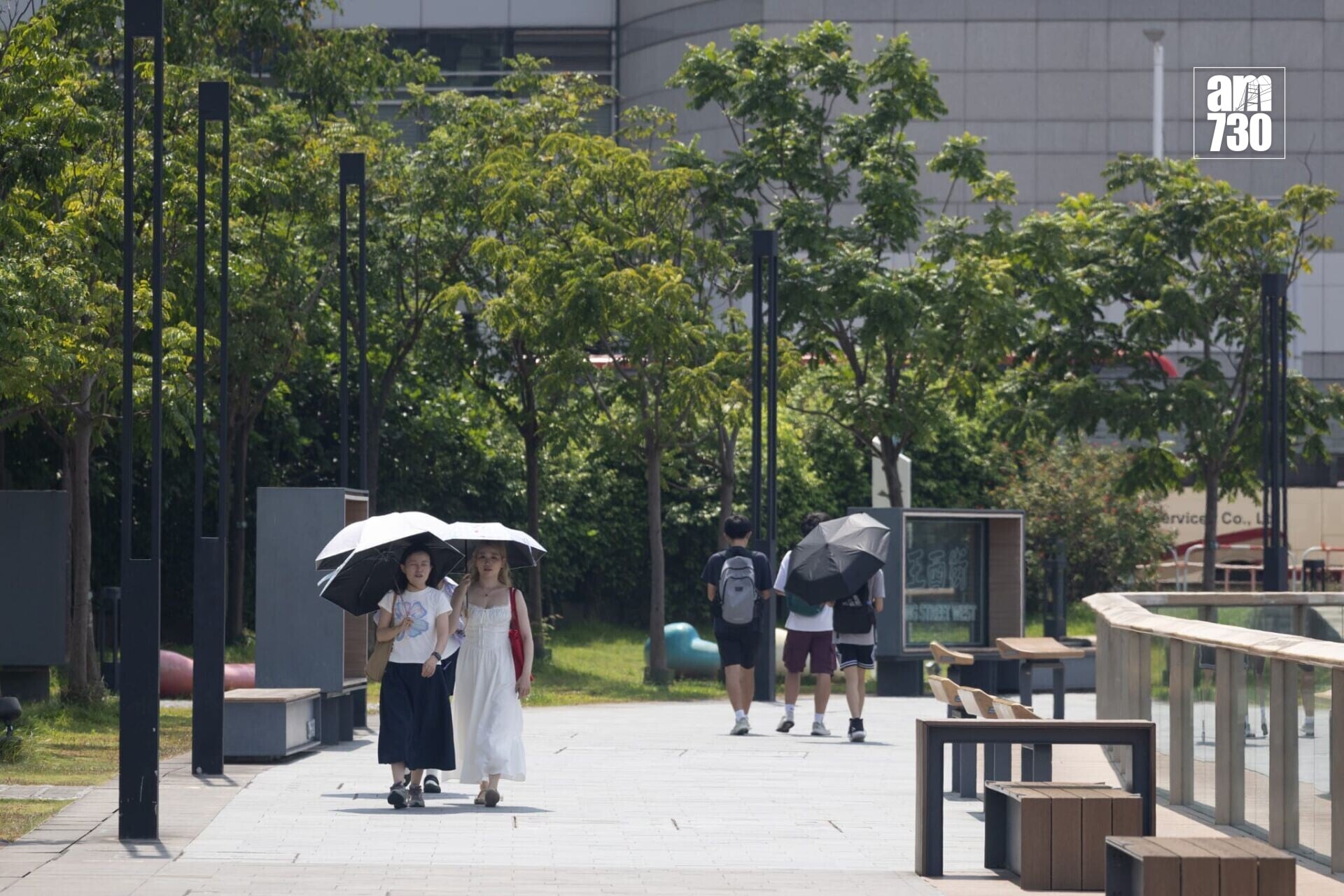 酷熱天氣警告現正生效。(蘇文傑攝)