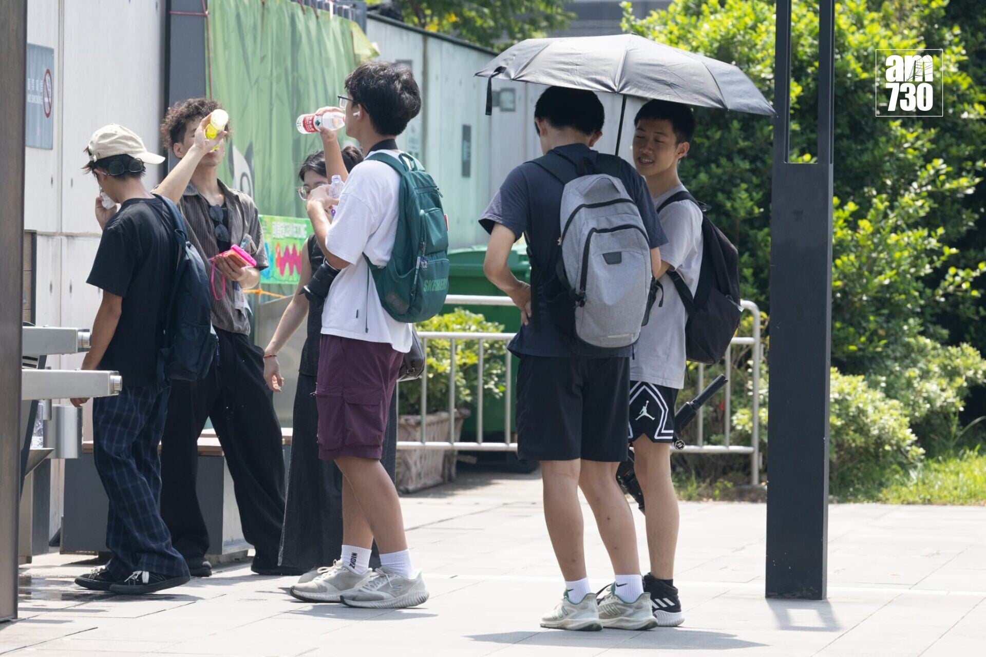 酷熱天氣警告現正生效。(蘇文傑攝)