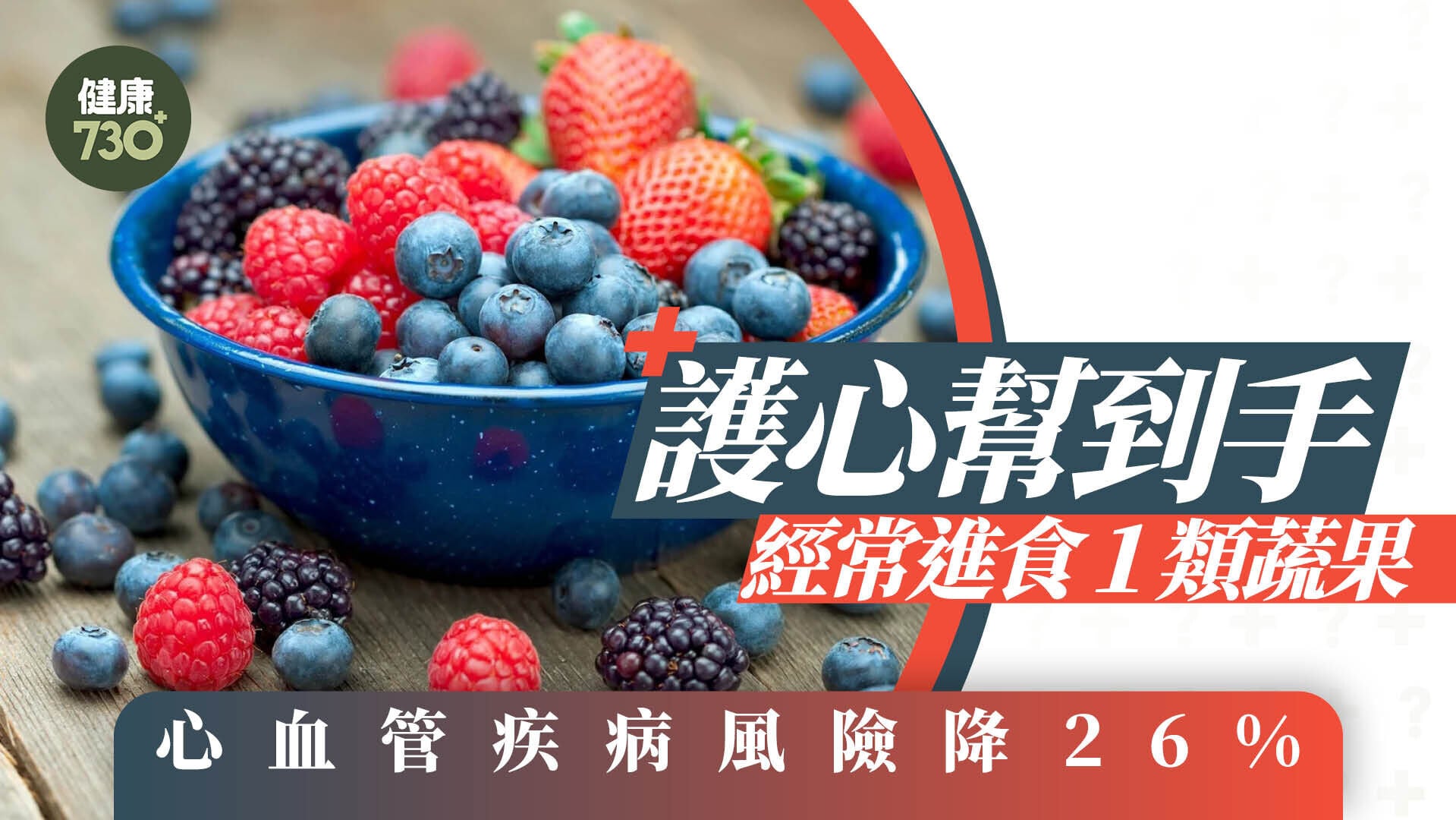 護心幫到手 經常進食１類蔬果 心血管疾病風險降26%