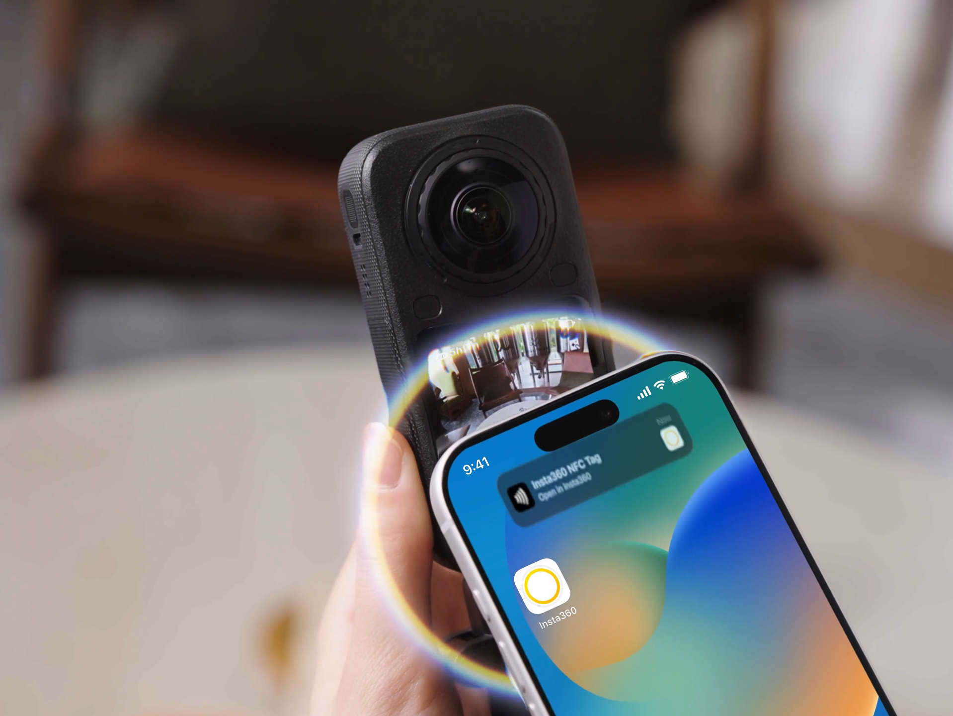 Insta360 X6支援NFC一觸連接。