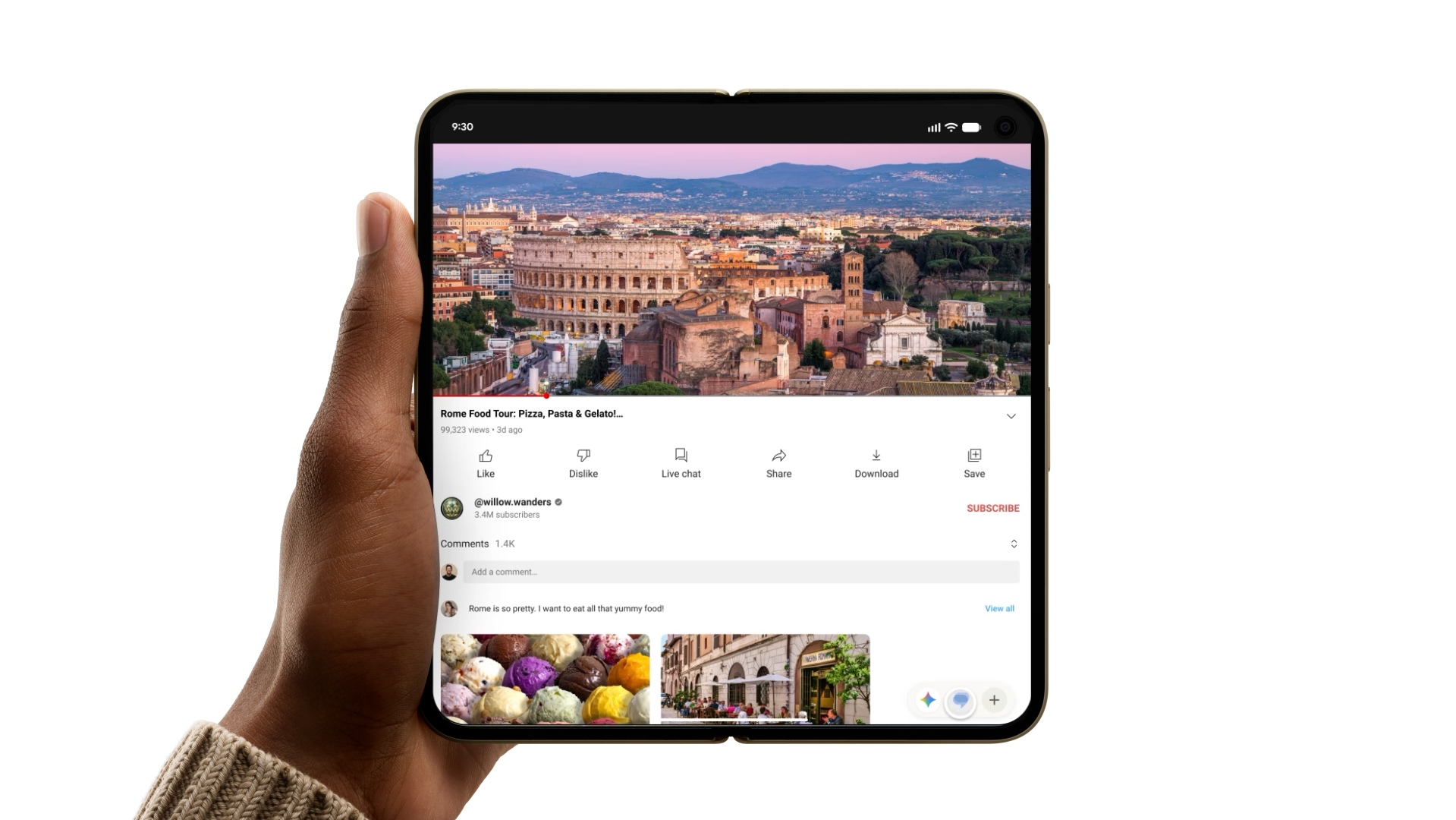 Pixel 11 Pro Fold配備8吋內屏。