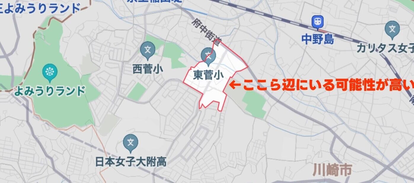 蛇走失事發地點位於JR南部線稻田堤站以南約1公里處的社區