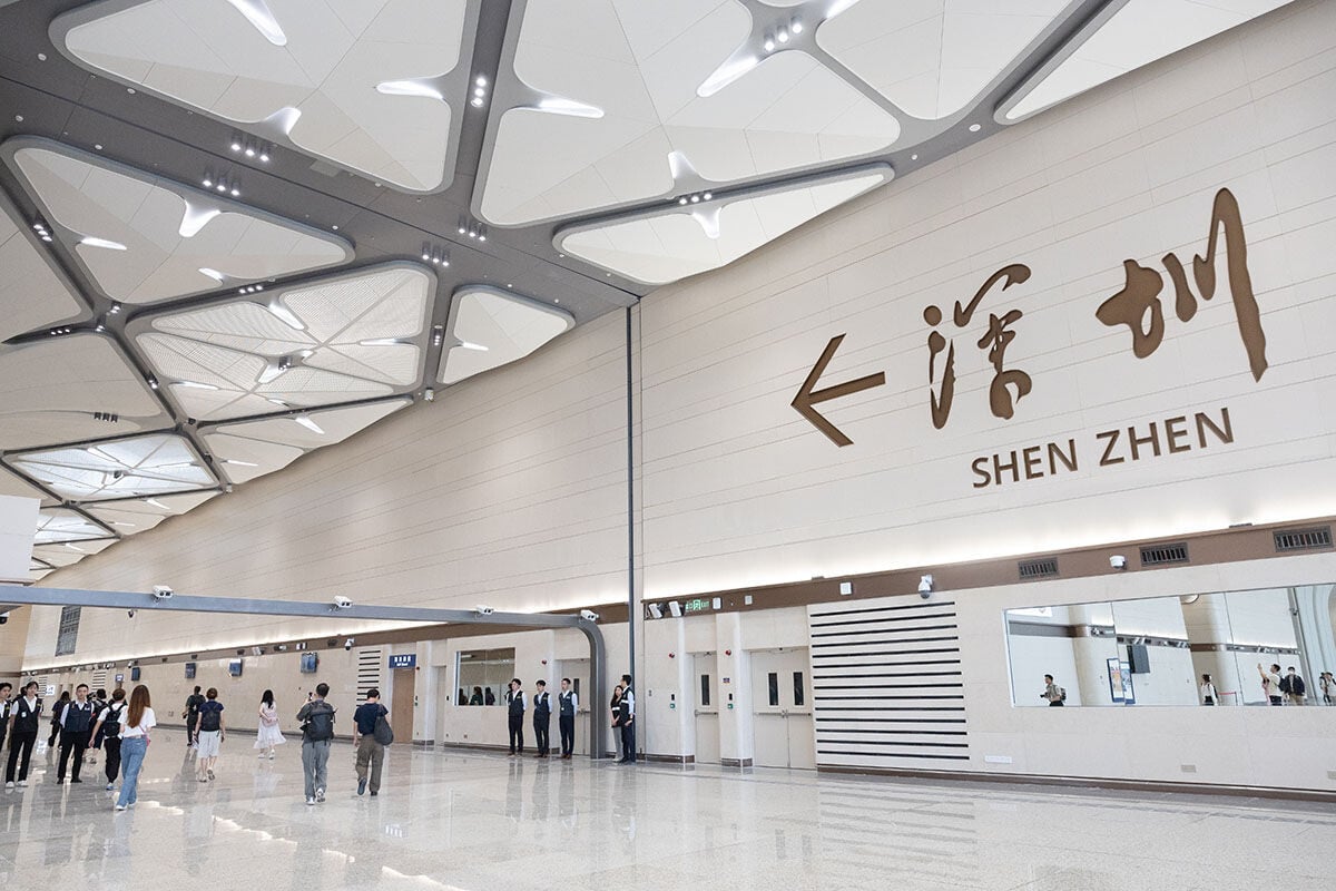 新皇崗口岸港方口岸區8月初的情況。(資料圖片/蘇文傑攝)
