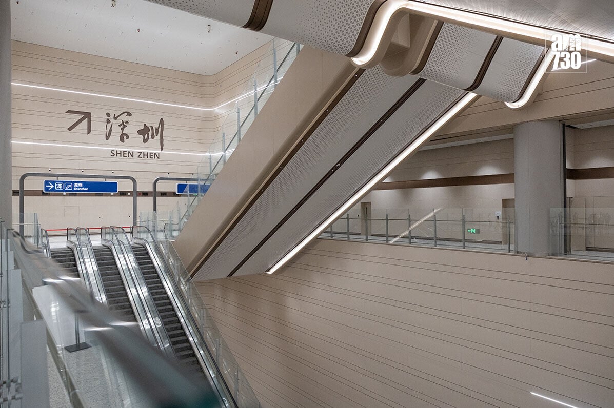 新皇崗口岸港方口岸區8月初的情況。(資料圖片/蘇文傑攝)