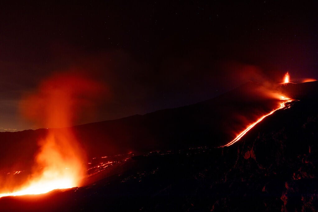 意大利埃特納火山爆發