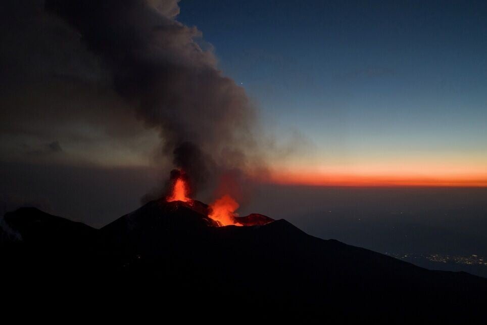 意大利埃特納火山爆發