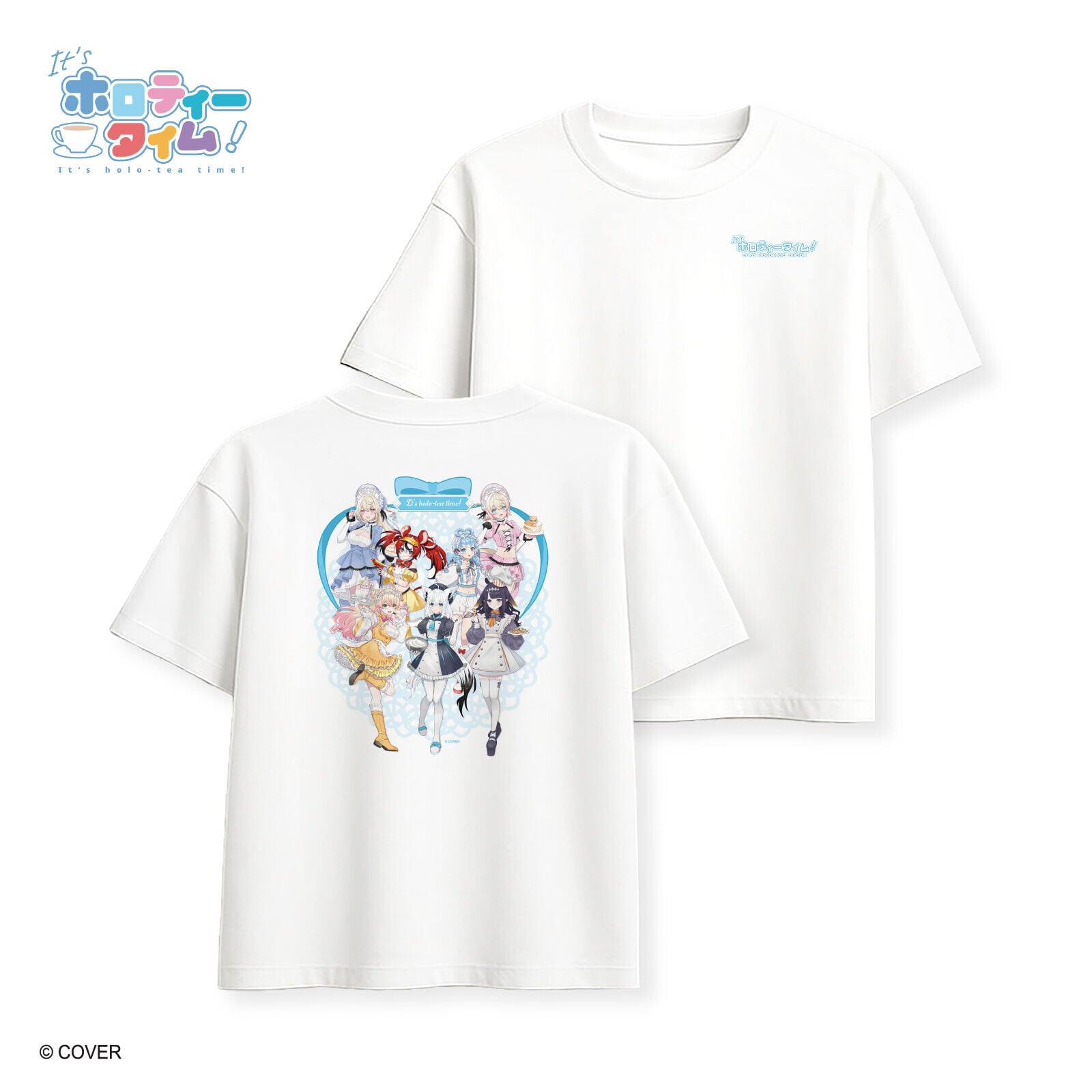 Hololive production It's holo tea time! T shirt 茶會 (白)