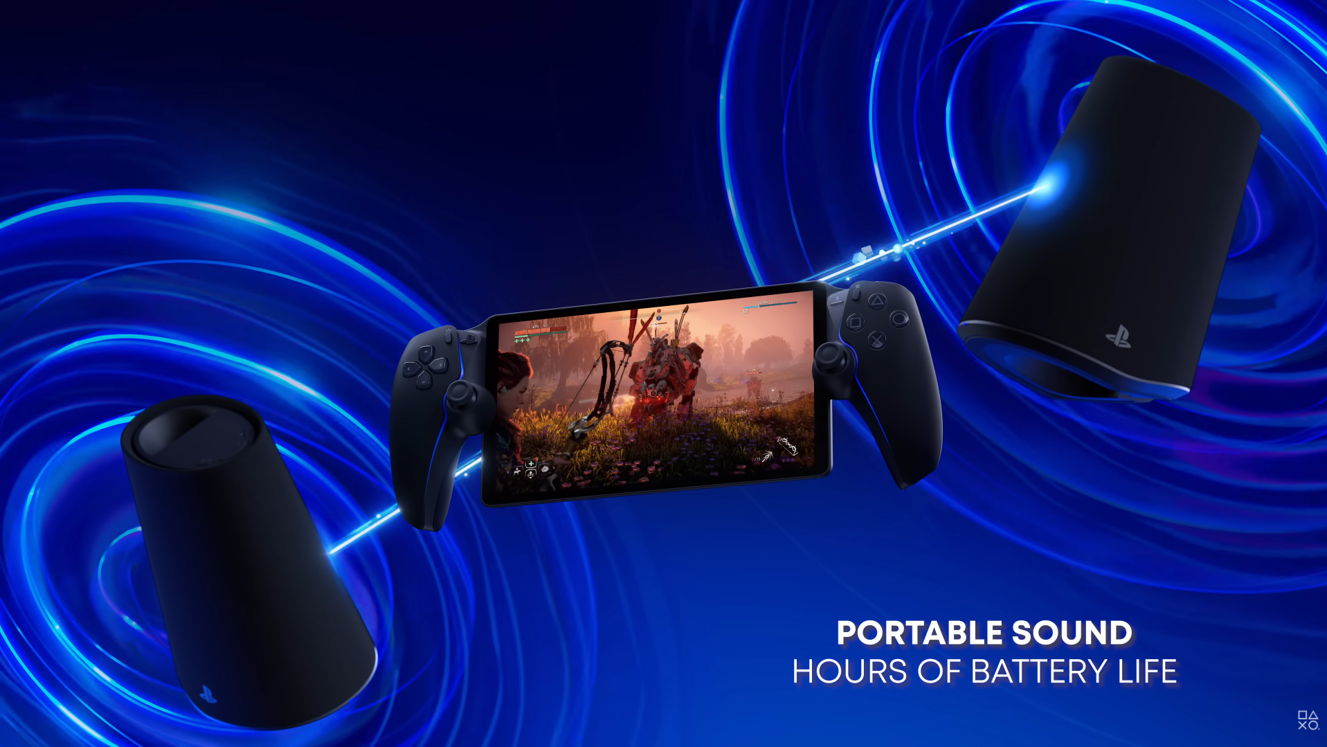 PS5 PULSE Elevate無線喇叭可以便攜使用。