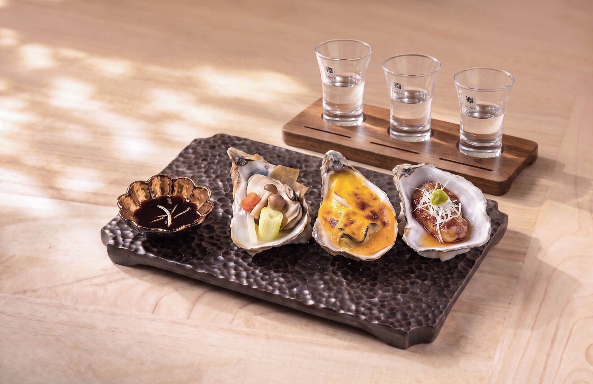 燒蠔三味盛合 Grilled Oysters Three Flavor Platter