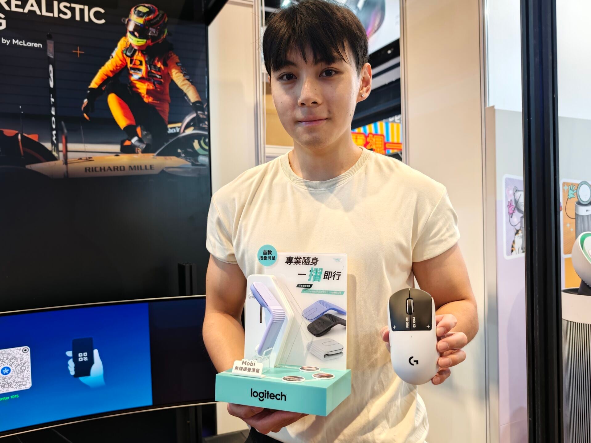 電腦節2026|Logitech全新Mobi摺疊滑鼠及PRO X2電競滑鼠。