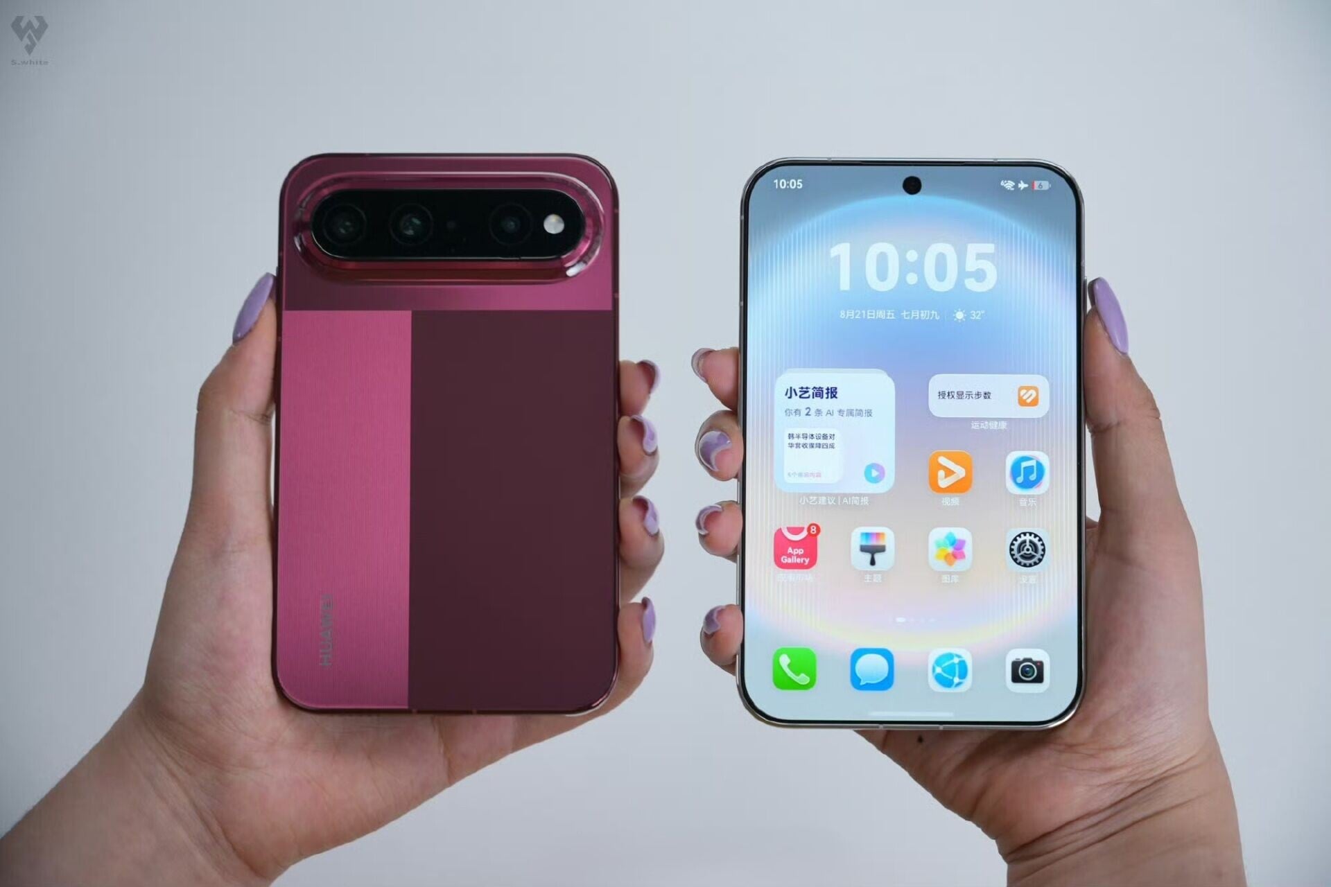 HUAWEI Pura X View屏幕 6.39 吋 16:9 比例較 Pura X 摺屏略窄,內置 7,200mAh 電池及 66W 充電(網上圖片)