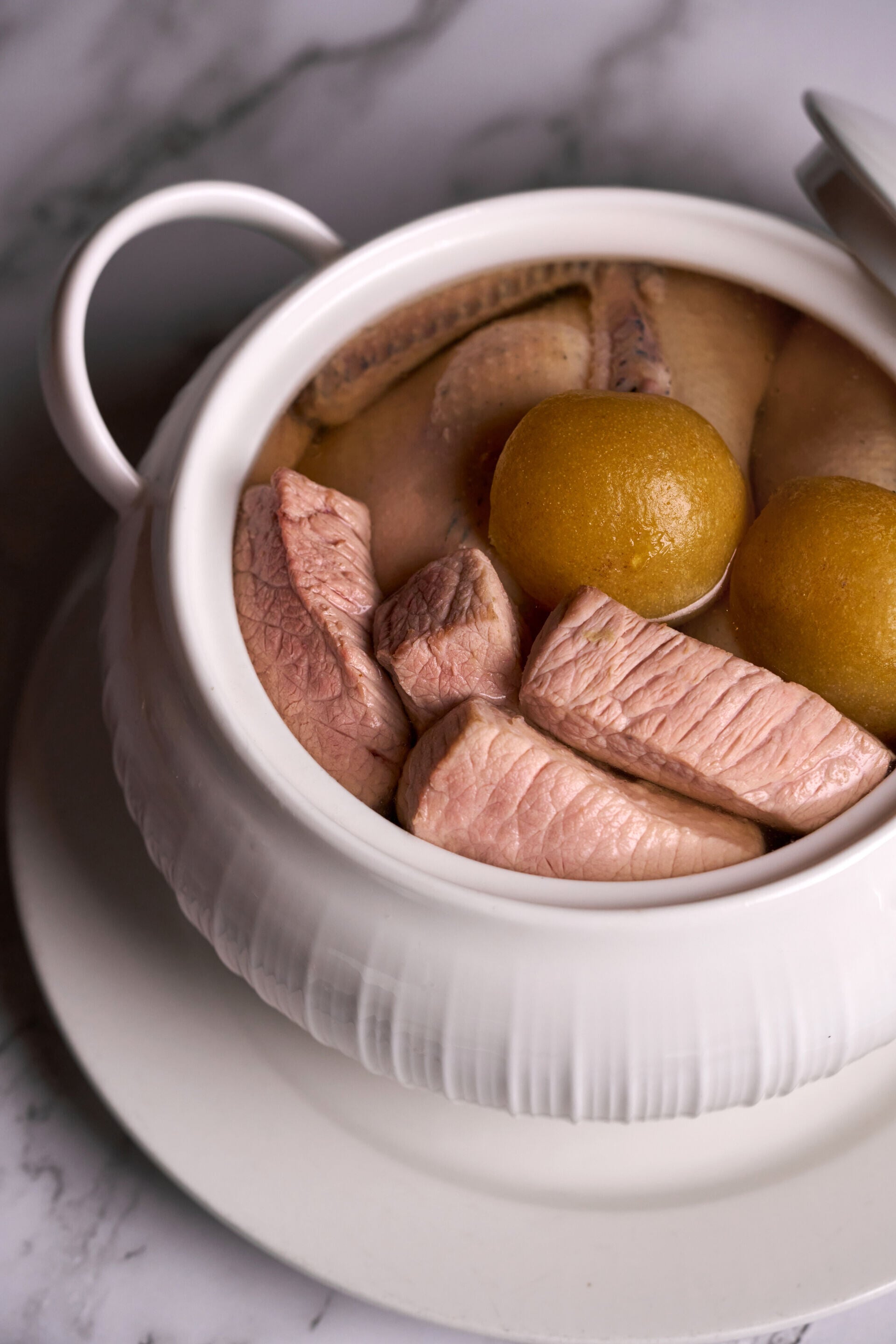 Double Boiled Duck Soup with Salted Lemon|花膠鹹檸檬燉水鴨湯 1