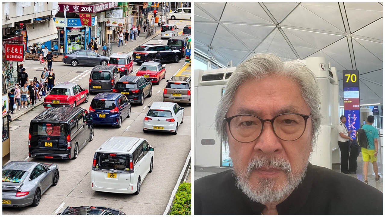 曾俊華分享公幹後回港搭網約車嘅經歷。