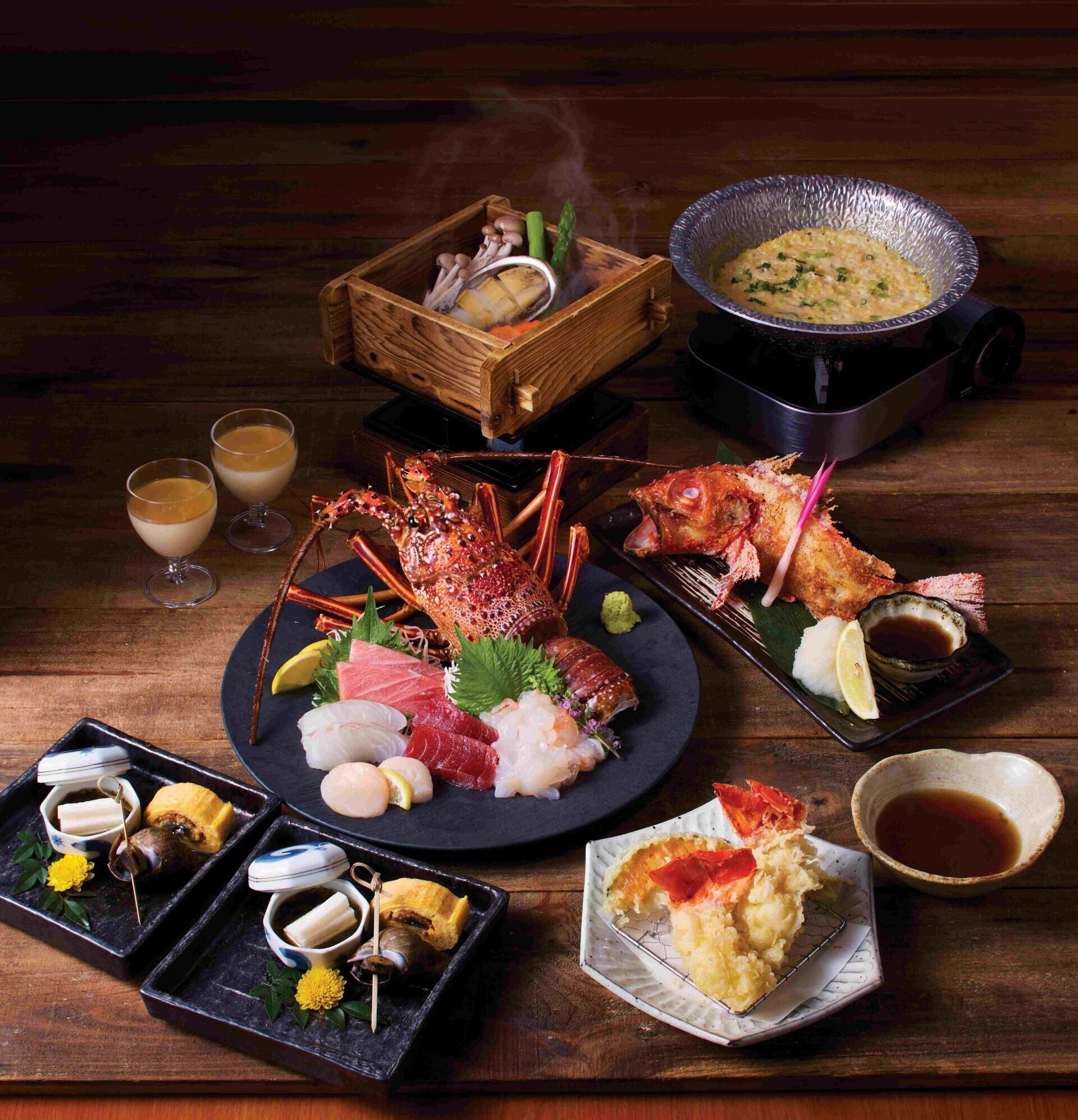 CoreMenu Obihiro Hageten 3 ways Live Lobster Set 帯広はげ天龍蝦(三食)二人餐 $1,498
