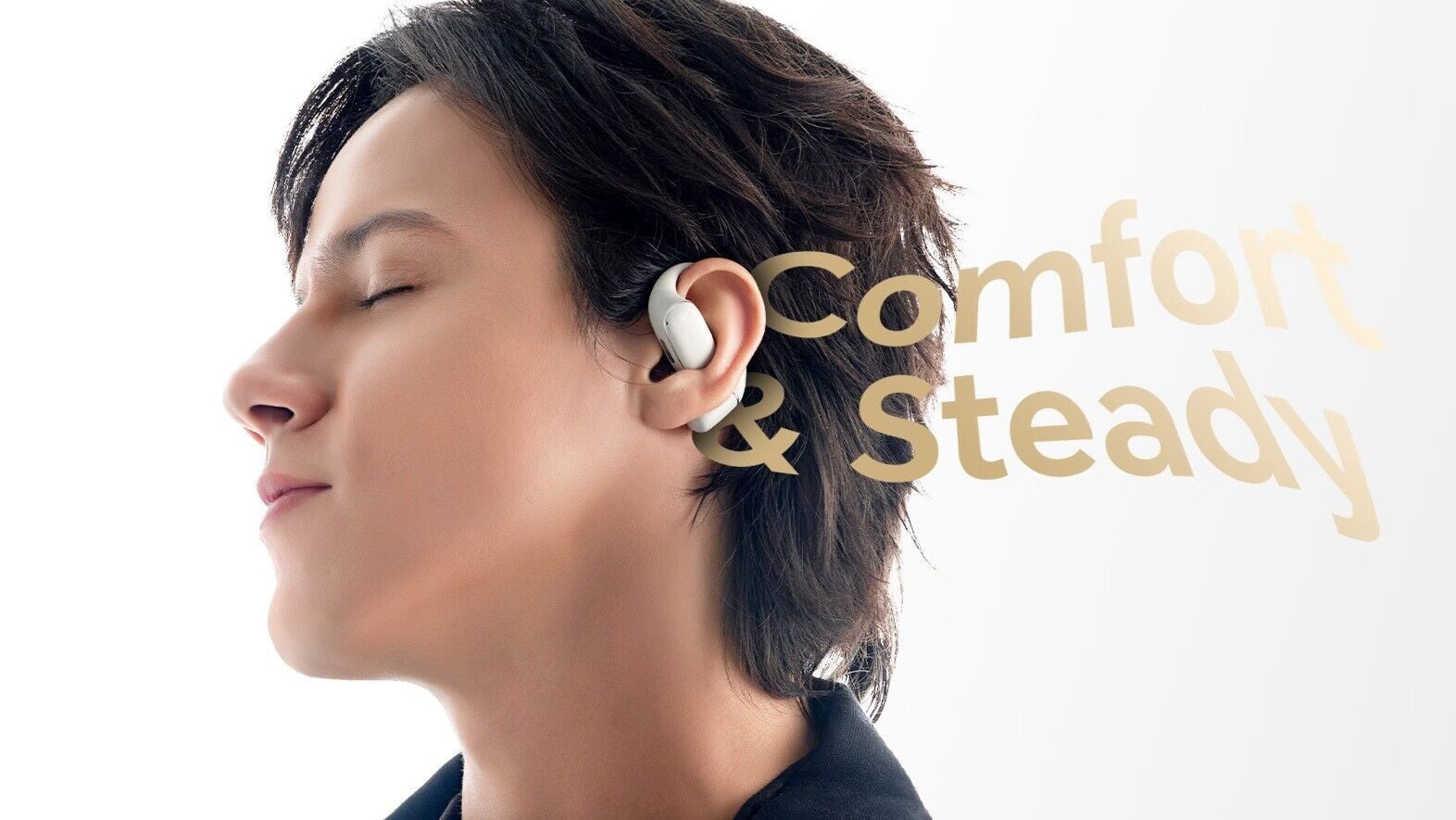 HONOR CHOICE Earbuds Open 3開放式耳機佩戴舒適穩固。