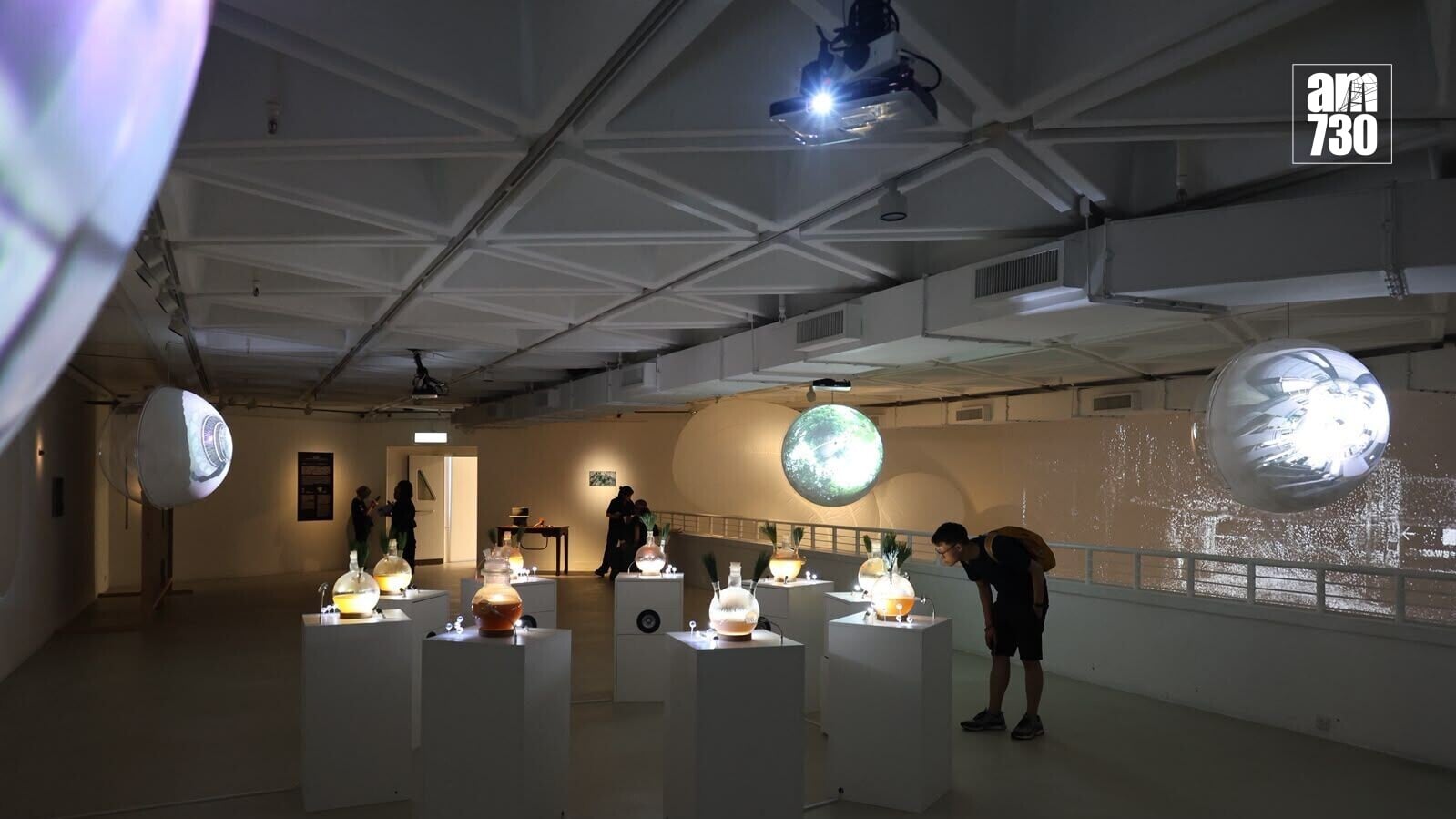 香港藝術中心舉辦旗艦展覽「場域‧碰撞‧協作」。(周令知攝)