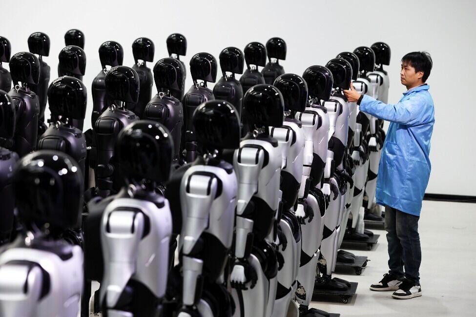 中國機械人產業在全球佔據領先地位。其中智元機械人在2025年的出貨量便超過5,000台。(圖片來源:視覺中國)