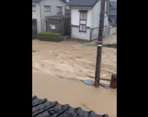 日本石川縣豪雨