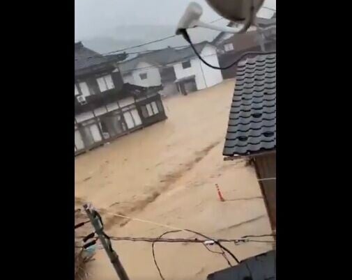 日本石川縣豪雨