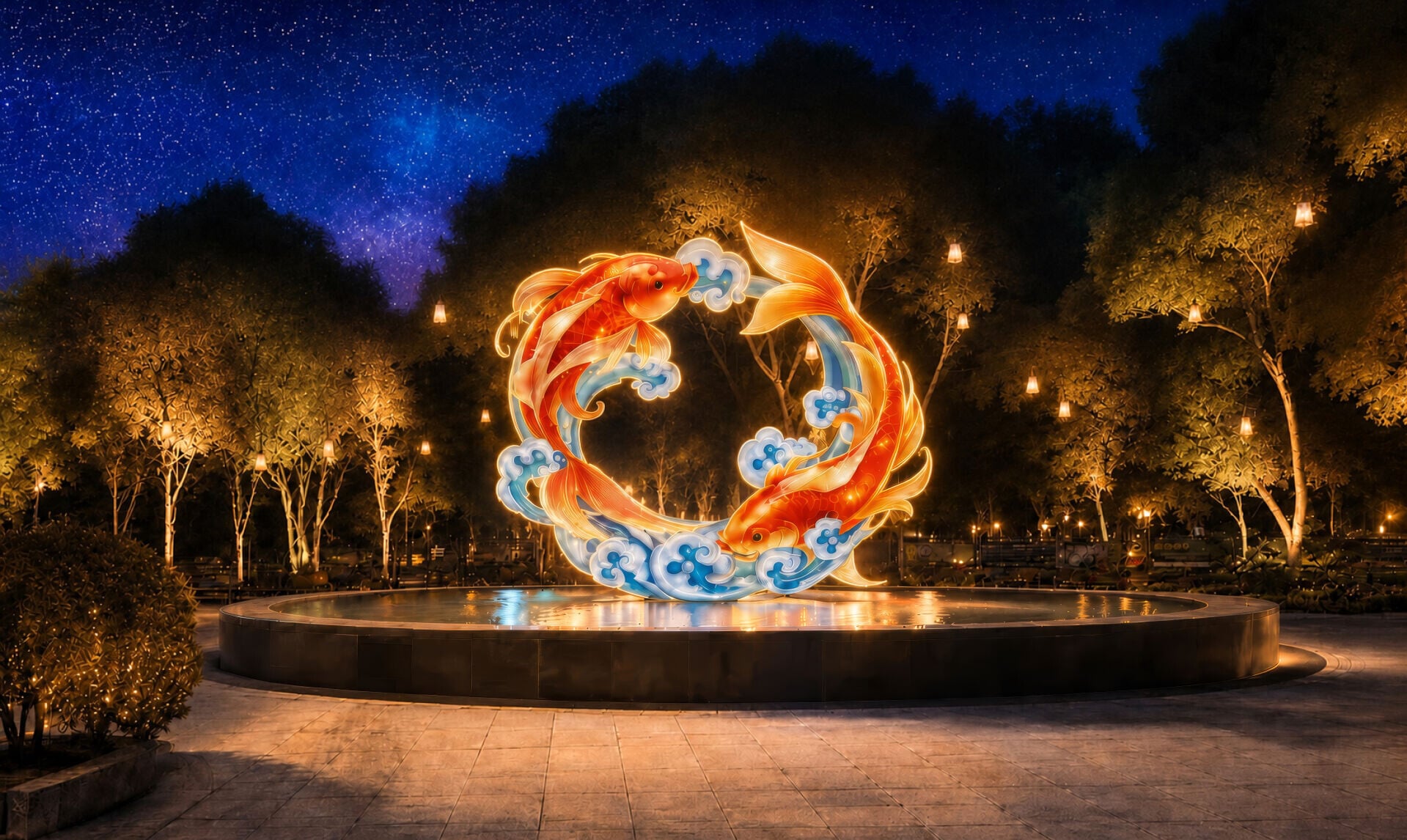 International Lantern Spectacular Dragon Gate rendering