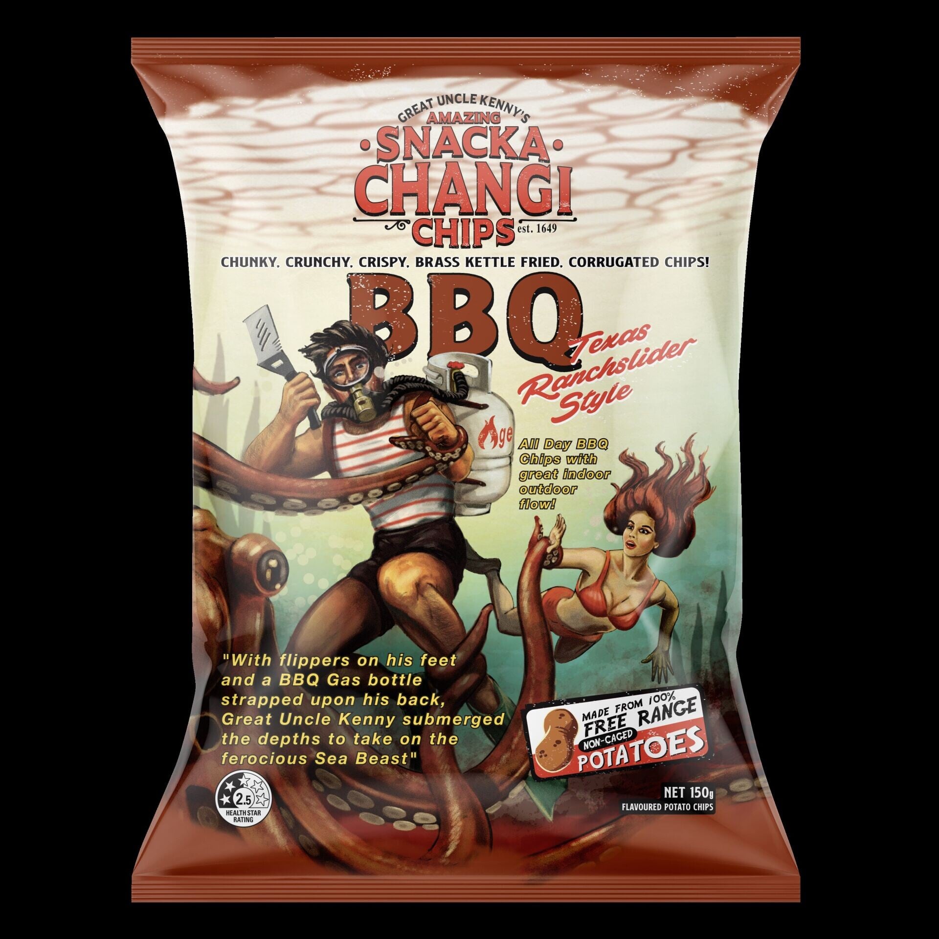 Snacka Changi Chips 燒烤味薯片150g