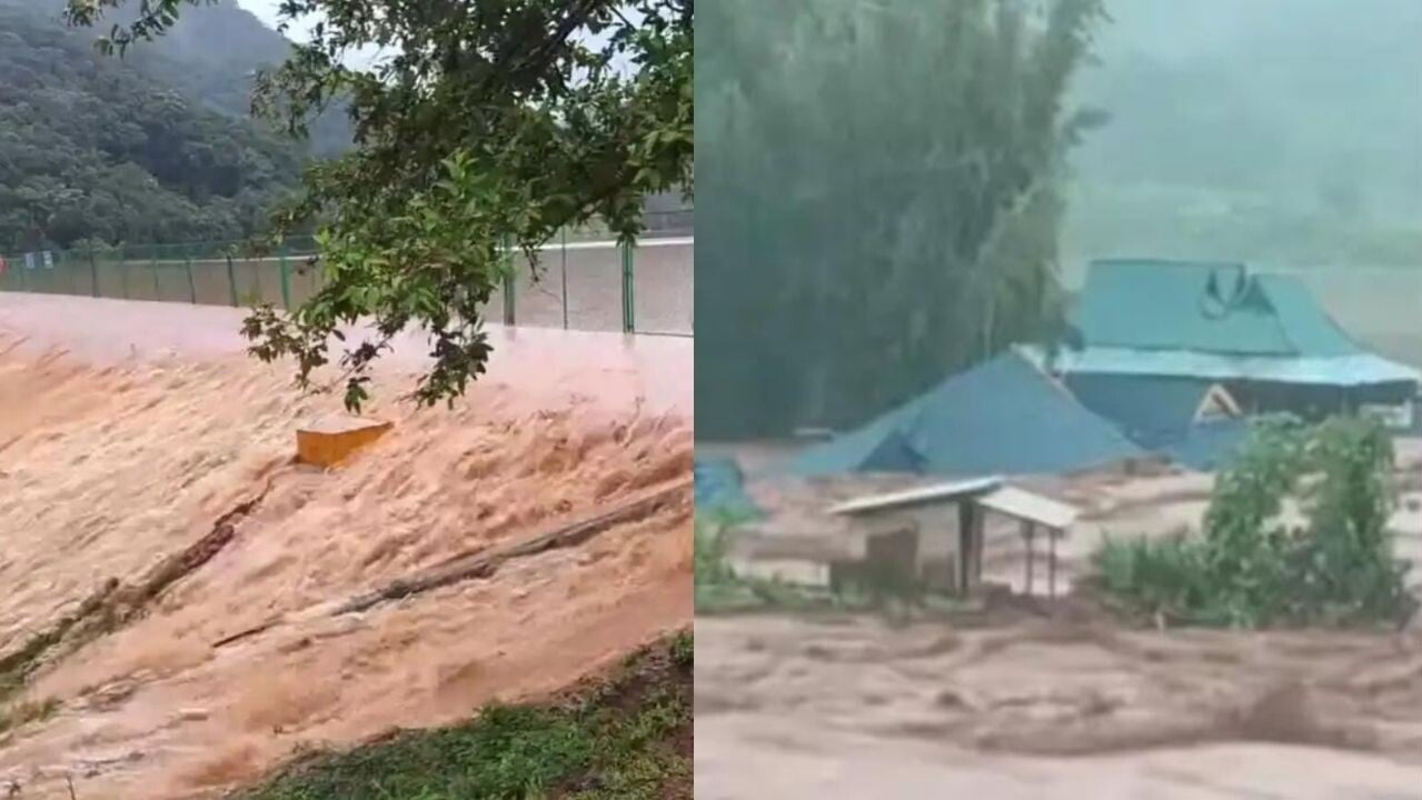 雲南暴雨致鹽塘水庫有潰壩風險　8000人緊急撤離（央視新聞）