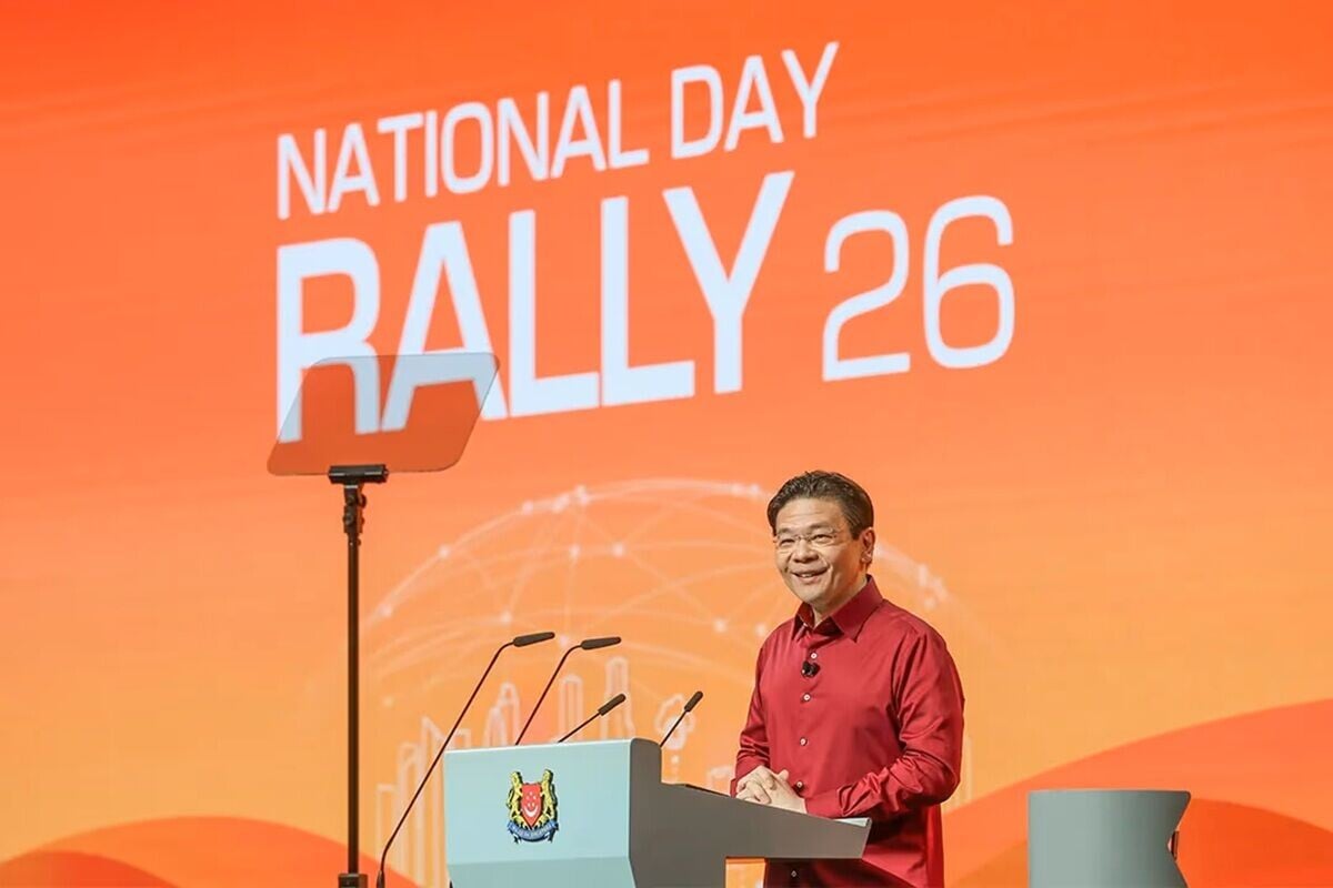 新加坡總理黃循財日前發表國慶群眾大會演說。(新加坡總理府圖片)
