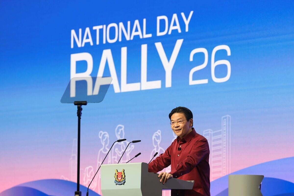 新加坡總理黃循財日前發表國慶群眾大會演說。(新加坡總理府圖片)