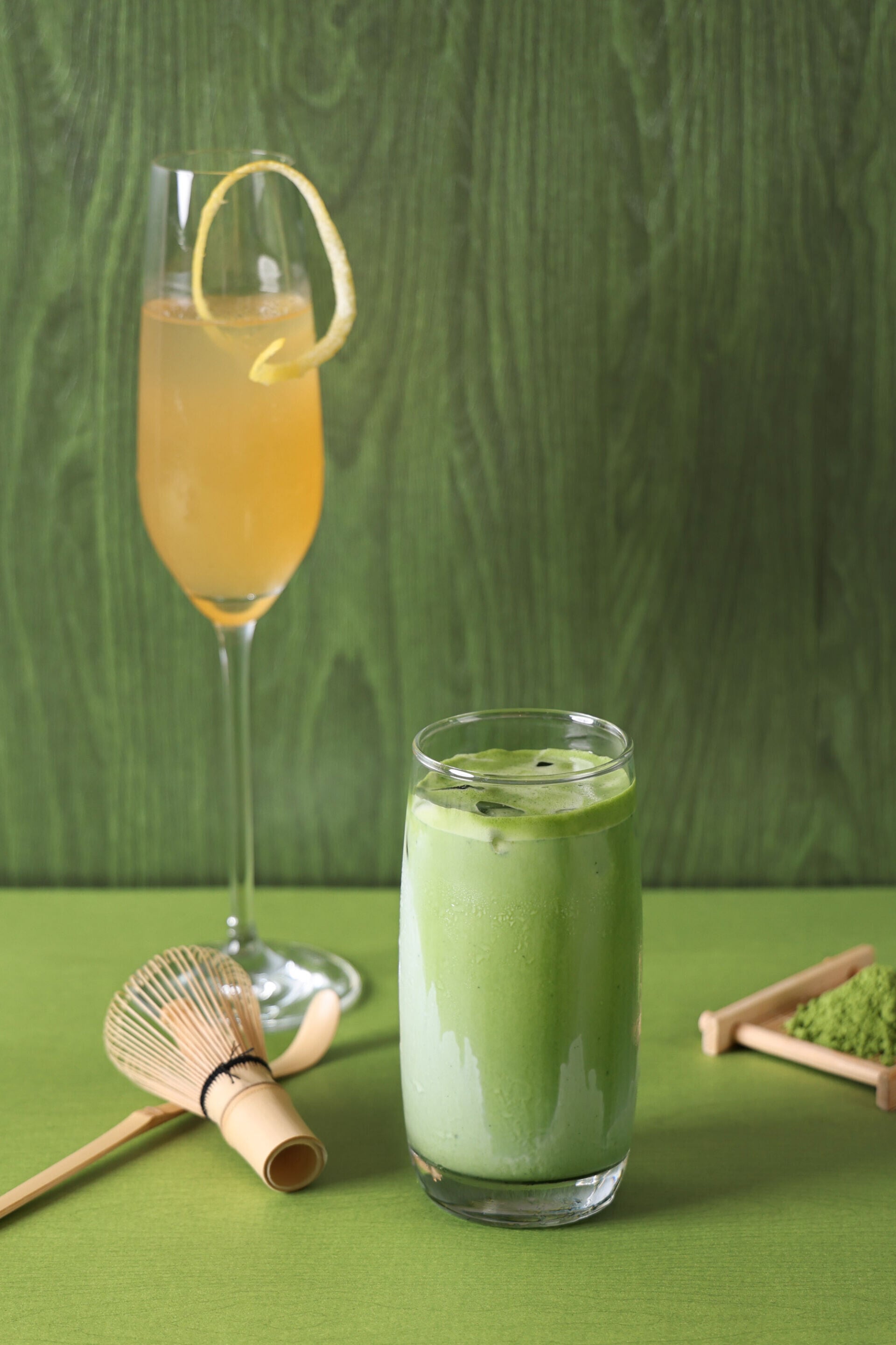 Osmanthus Sencha Sake Cooler Iced Matcha Latte桂香煎茶清酒&凍抹茶鮮奶
