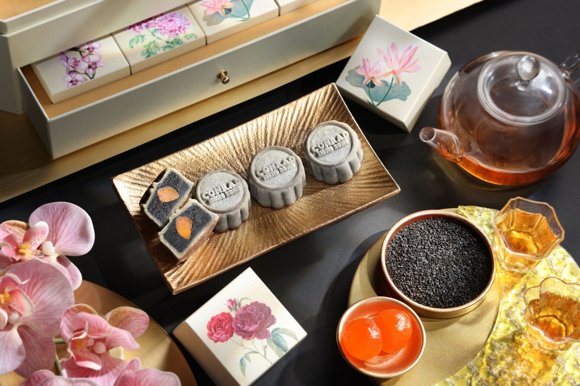迷你黑芝麻月餅