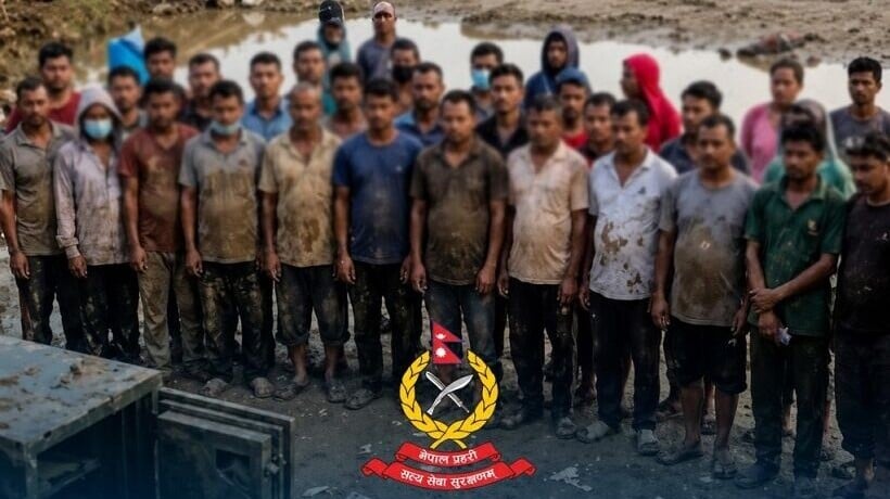 西藏尼泊爾泥石流，村民集體撬保險箱瓜分926萬，29人被捕。(FB/Nepal Police)