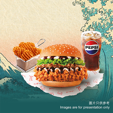 A2大阪燒醬脆雞堡餐