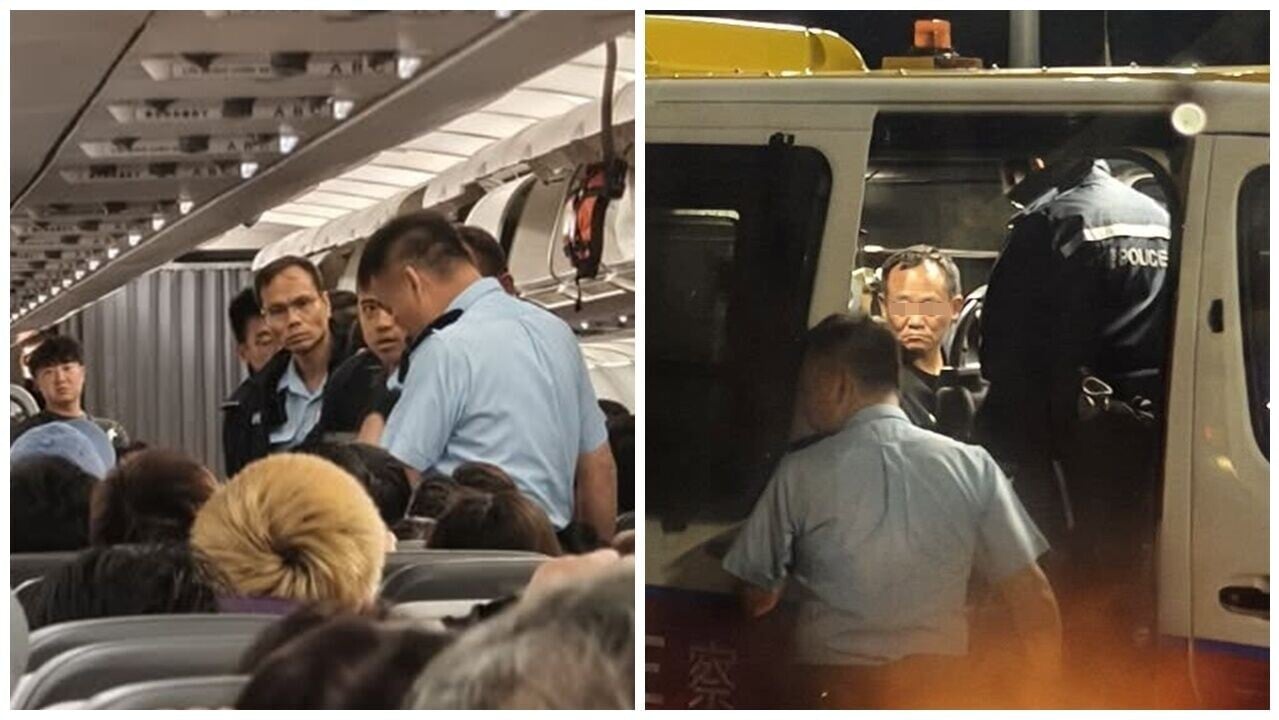 泰國抵港航班有「機艙老鼠」，57歲內地漢被捕。(FB/HK Express 香港快運及旅行資訊關注組)