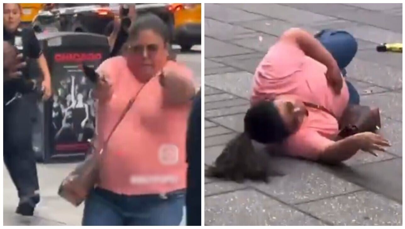紐約時代廣場女子持雙刀刺人一死一傷,被警員當場擊斃。(X)