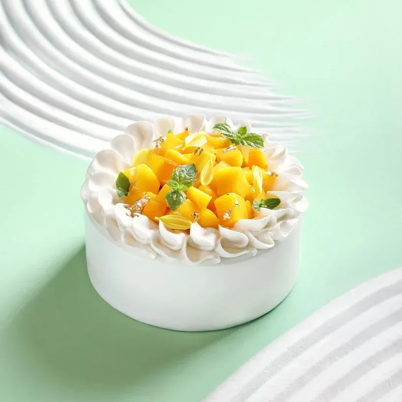 Fresh Creme Cake Mango square 1